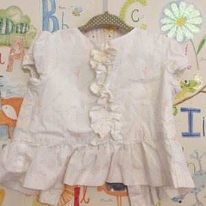 Janie and Jack ballerina Print blouse